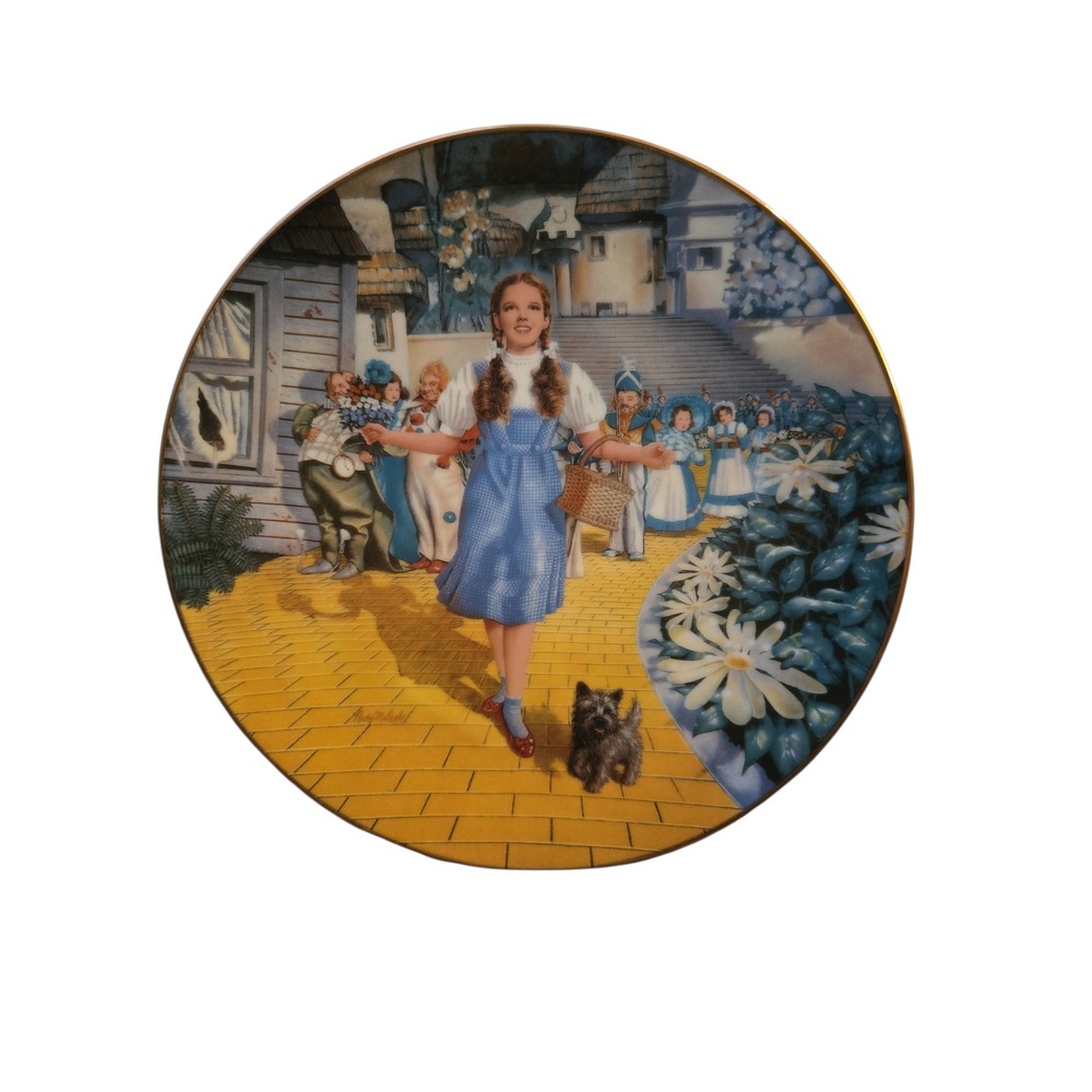 Wizard of Oz‎ Yellow Brick Road Collector Plate Rudy Laslo 1991 Limited Edition